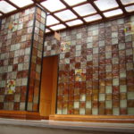 سقف کاذب شیشه ای دکوراتیو و نورگیر شیشه ای رنگی