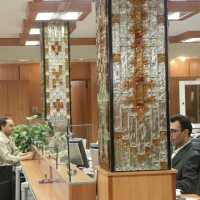 ستون شیشه ای دکوراتیو
